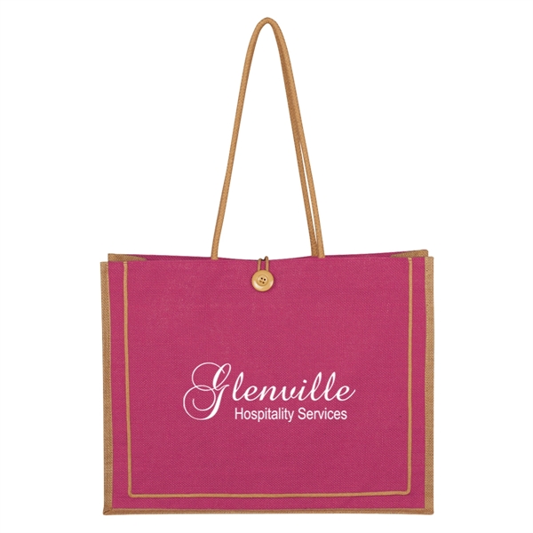 Paradise Jute Tote Bag - Paradise Jute Tote Bag - Image 11 of 17