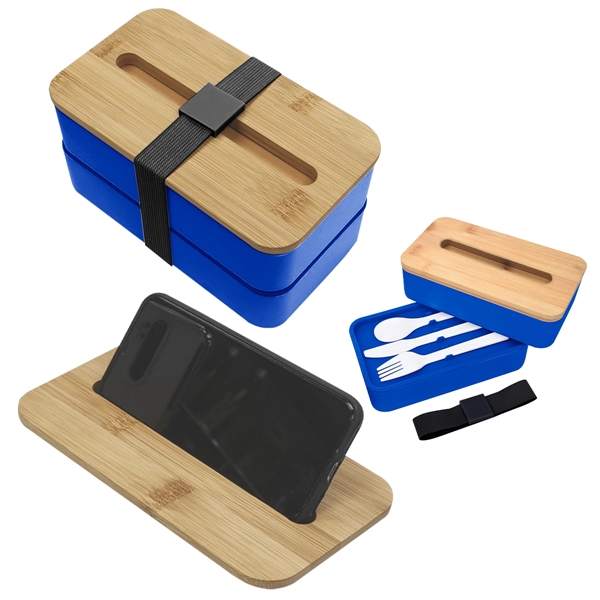 Custom Stackable Bento Box With Phone Stand