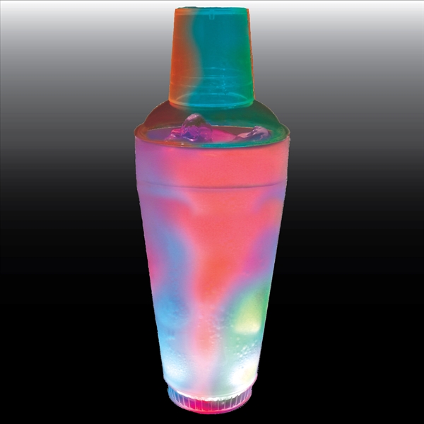 20 oz. Plastic 3 Light-Up Cocktail Shaker - 20 oz. Plastic 3 Light-Up Cocktail Shaker - Image 2 of 2