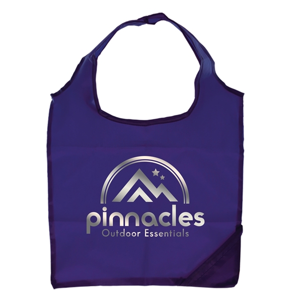 Capri - Foldaway Shopping Tote Bag - 210D Polyester - Capri - Foldaway Shopping Tote Bag - 210D Polyester - Image 2 of 3