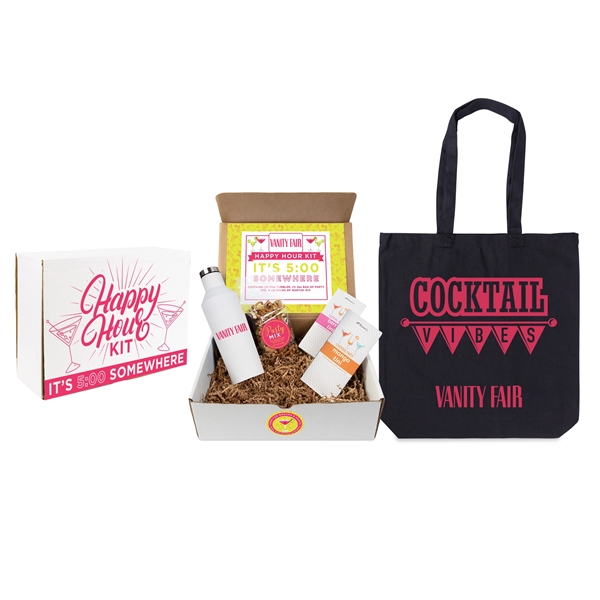 Happy Hour Cocktail Kit with Tote