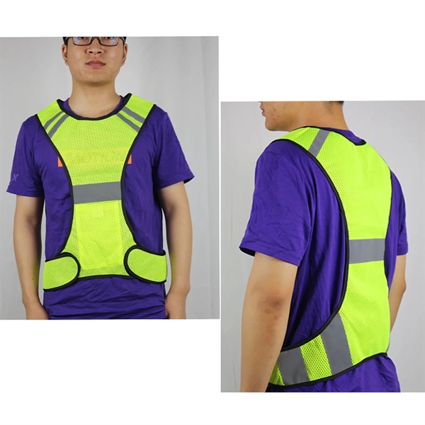 Reflective Safety Vest For Night Sports - Reflective Safety Vest For Night Sports - Image 2 of 4