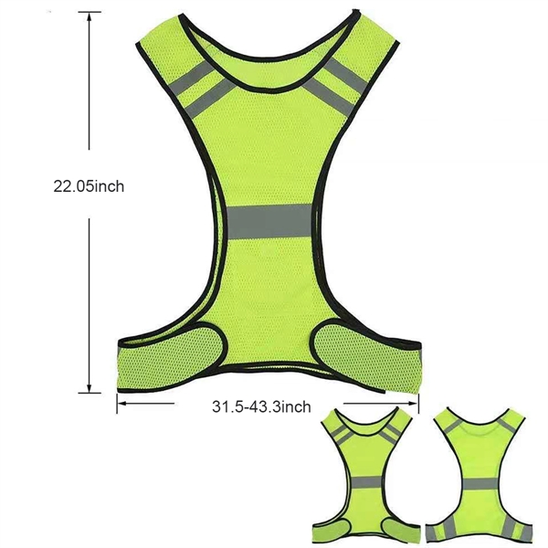 Reflective Safety Vest For Night Sports - Reflective Safety Vest For Night Sports - Image 4 of 4