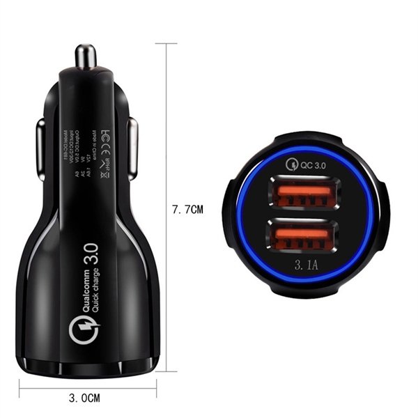 Quick Charge 3.0 Adapter Dual USB Fast Car Charger - Quick Charge 3.0 Adapter Dual USB Fast Car Charger - Image 1 of 1