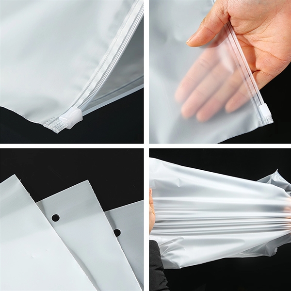 13.8 x 17.7 Translucent Frosted Zip lock Storage Poly Bags