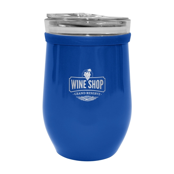 8 Oz. Glass And Stainless Steel Wine Tumbler - 8 Oz. Glass And Stainless Steel Wine Tumbler - Image 5 of 15