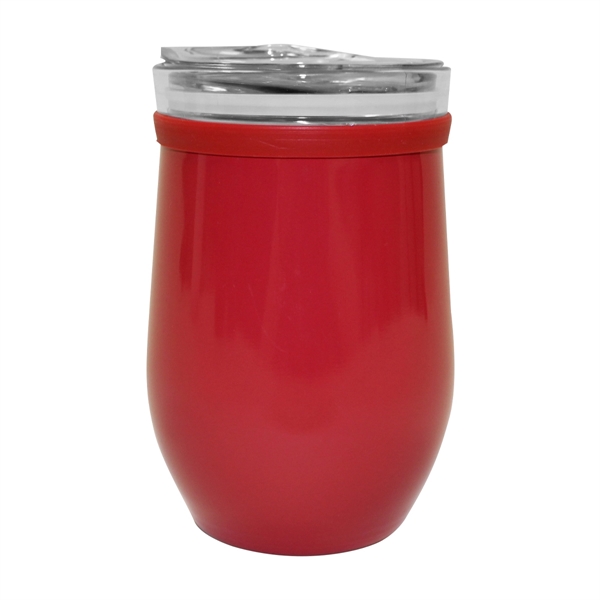 8 Oz. Glass And Stainless Steel Wine Tumbler - 8 Oz. Glass And Stainless Steel Wine Tumbler - Image 7 of 15
