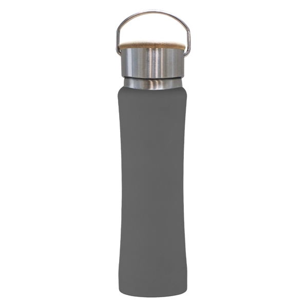 25 Oz. Hampton Stainless Steel Bottle With Bamboo Lid - 25 Oz. Hampton Stainless Steel Bottle With Bamboo Lid - Image 1 of 6