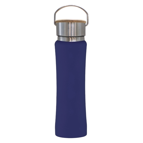 25 Oz. Hampton Stainless Steel Bottle With Bamboo Lid - 25 Oz. Hampton Stainless Steel Bottle With Bamboo Lid - Image 5 of 6