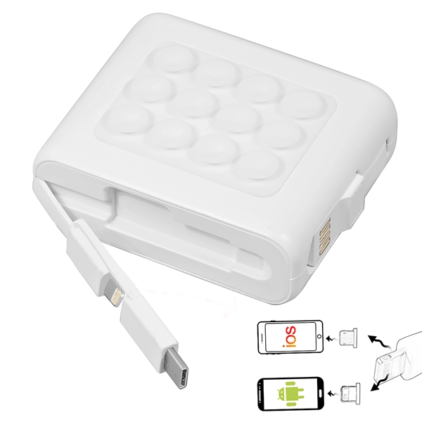 Suction Wireless Power Bank Builtin Charging Cables 5000 mAh - Suction Wireless Power Bank Builtin Charging Cables 5000 mAh - Image 3 of 3