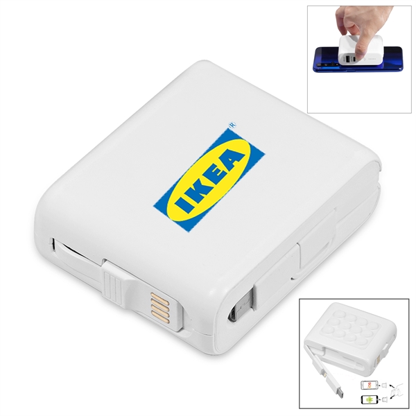 Suction Wireless Power Bank Builtin Charging Cables 5000 mAh - Suction Wireless Power Bank Builtin Charging Cables 5000 mAh - Image 0 of 3