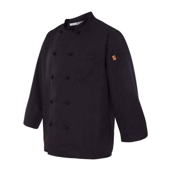 Chef Designs Black Knot Button Chef Coat - Chef Designs Black Knot Button Chef Coat - Image 2 of 4