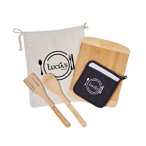 Bamboo Cooking Kitchen Set