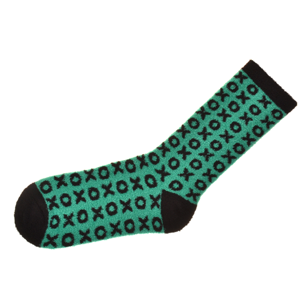 Custom Knit Plush Fuzzy Mid-Calf Crew Socks - Custom Knit Plush Fuzzy Mid-Calf Crew Socks - Image 0 of 1