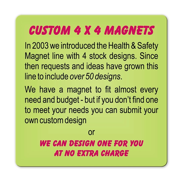 Health and Safety Magnet - Health and Safety Magnet - Image 0 of 58