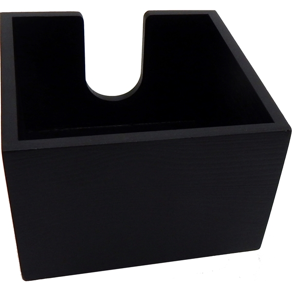 Square Wood Napkin Holder- Black - Square Wood Napkin Holder- Black - Image 1 of 1