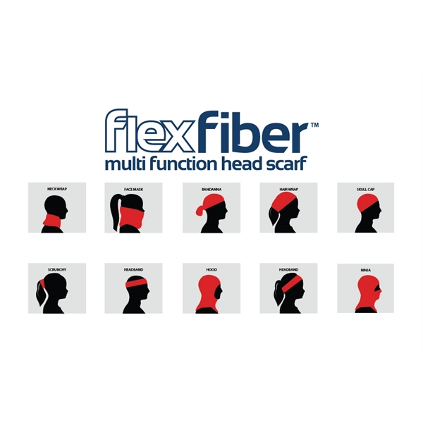 FlexFiber™ Neck Gaiter / Headscarf 10" x 19" - FlexFiber™ Neck Gaiter / Headscarf 10" x 19" - Image 1 of 3