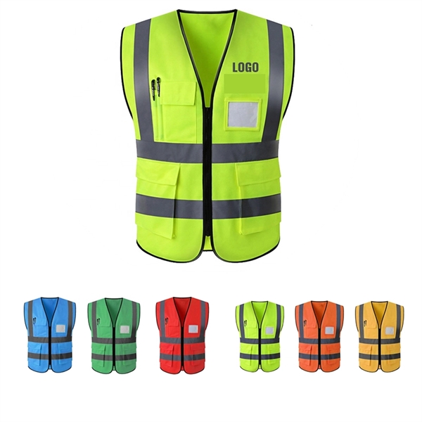 Hi Vis Reflective Safety Vest Jacket - Hi Vis Reflective Safety Vest Jacket - Image 0 of 2