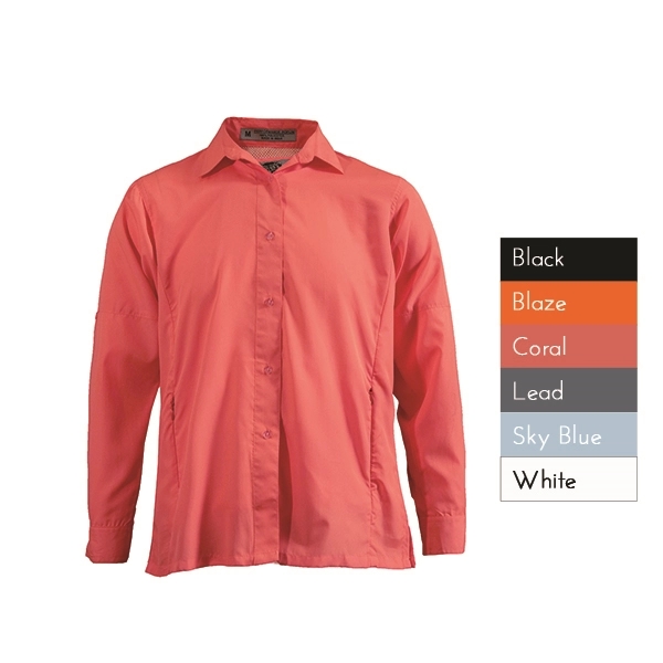 Ladies Pescador Polyester Fishing Shirt-Long Sleeves - Ladies Pescador Polyester Fishing Shirt-Long Sleeves - Image 0 of 6