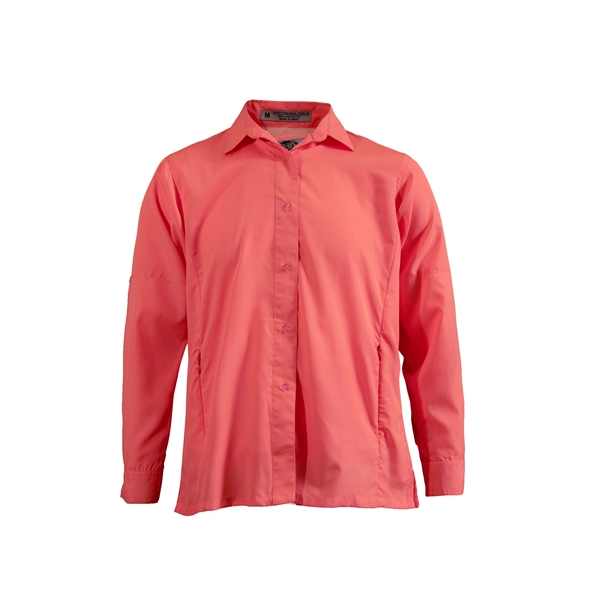Ladies Pescador Polyester Fishing Shirt-Long Sleeves - Ladies Pescador Polyester Fishing Shirt-Long Sleeves - Image 3 of 6