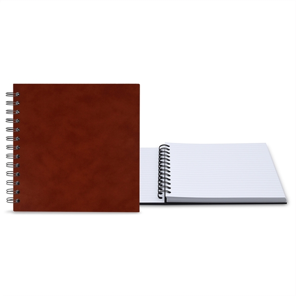 7" x 7" Premium Leather Spiral Journal - 7" x 7" Premium Leather Spiral Journal - Image 3 of 11