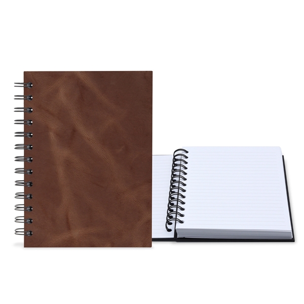 5" x 7" Premium Leather Spiral Journal - 5" x 7" Premium Leather Spiral Journal - Image 9 of 10