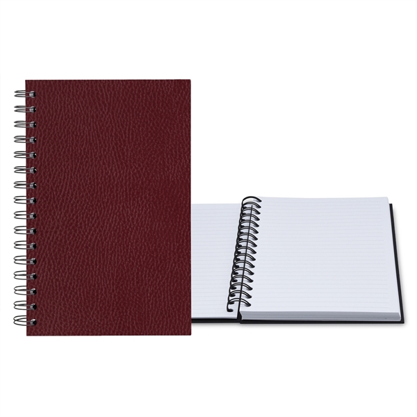 5.25" x 8.25" Premium Leather Spiral Journal - 5.25" x 8.25" Premium Leather Spiral Journal - Image 2 of 10