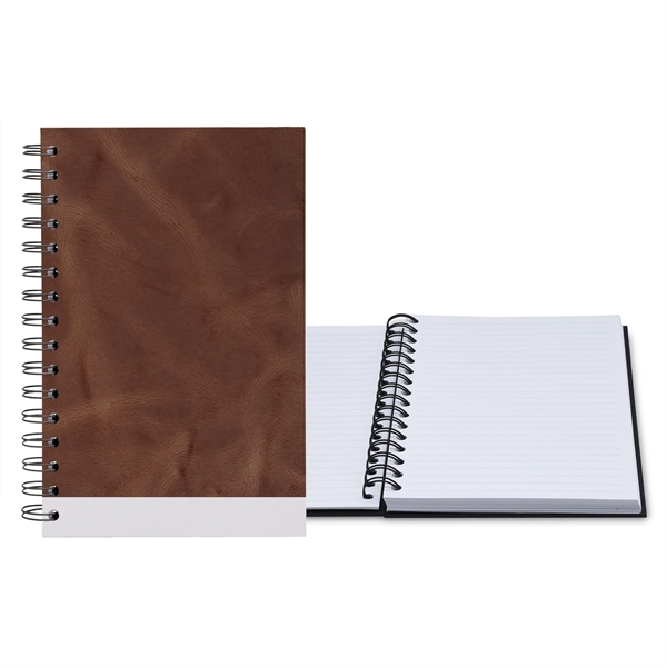 5.25" x 8.25" Premium Leather Spiral Journal - 5.25" x 8.25" Premium Leather Spiral Journal - Image 8 of 10