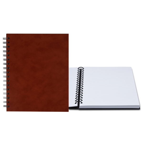 7" x 9" Premium Leather Spiral Journal - 7" x 9" Premium Leather Spiral Journal - Image 2 of 11