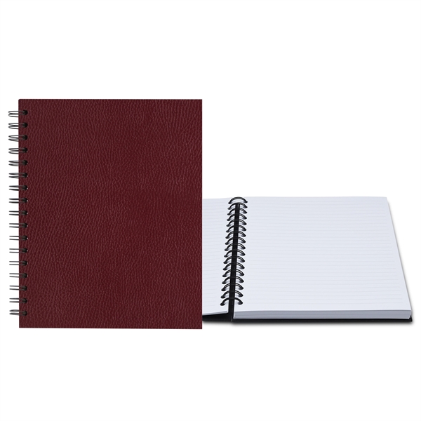 7" x 9" Premium Leather Spiral Journal - 7" x 9" Premium Leather Spiral Journal - Image 3 of 11