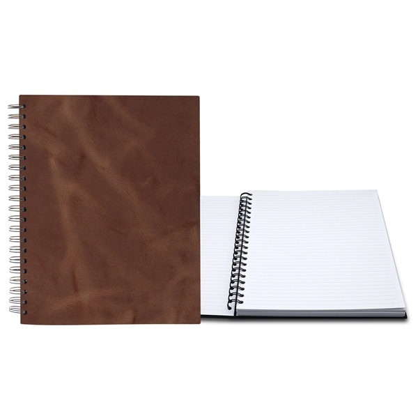 8.5" x 11" Premium Leather Spiral Journal - 8.5" x 11" Premium Leather Spiral Journal - Image 9 of 10