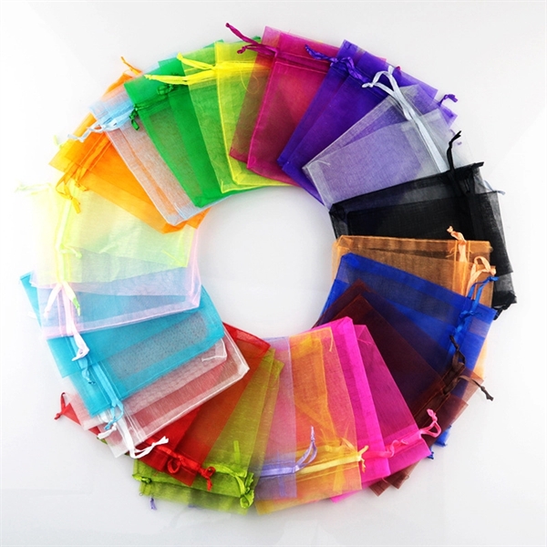 Organza Drawstring Bag 3 1/2"x 4 7/10" - Organza Drawstring Bag 3 1/2"x 4 7/10" - Image 1 of 2