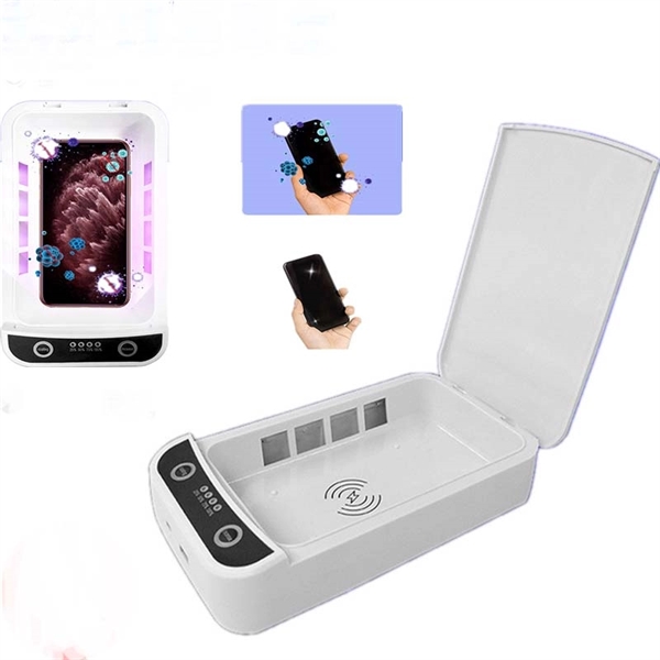 UV Phone Sanitizer and Wireless Charger Combo - UV Phone Sanitizer and Wireless Charger Combo - Image 1 of 4
