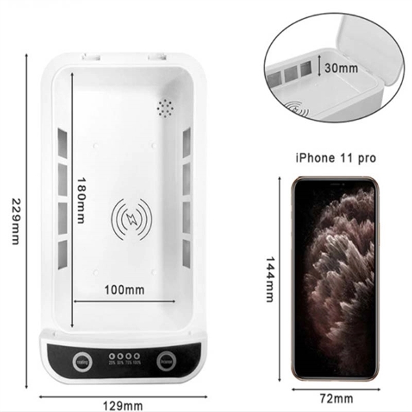 UV Phone Sanitizer and Wireless Charger Combo - UV Phone Sanitizer and Wireless Charger Combo - Image 4 of 4