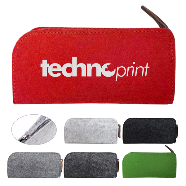 Felt Zippered Pencil Case - Felt Zippered Pencil Case - Image 0 of 1