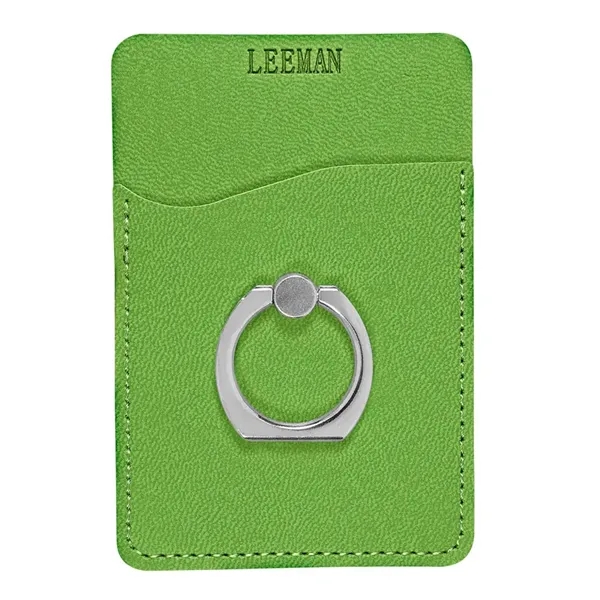 Mobile Phone Ring Stand with Card Holder