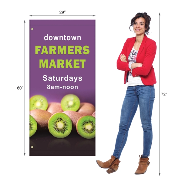 60" x 29" Custom Polyester Avenue Banner - 60" x 29" Custom Polyester Avenue Banner - Image 7 of 11