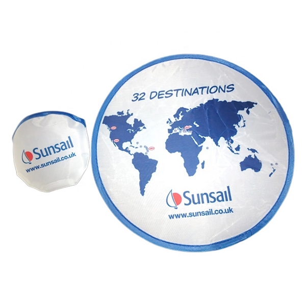 Folding Flyer Disc Hand Fan With Pouch - Folding Flyer Disc Hand Fan With Pouch - Image 6 of 10