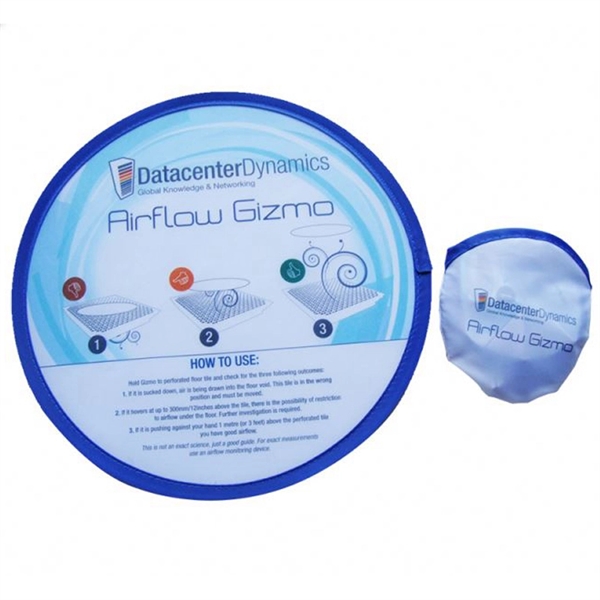 Folding Flyer Disc Hand Fan With Pouch - Folding Flyer Disc Hand Fan With Pouch - Image 9 of 10
