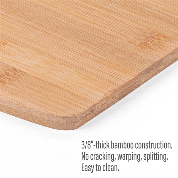 The Wakefield 15.5-Inch Bamboo Cutting Board w/Silicone Ring - The Wakefield 15.5-Inch Bamboo Cutting Board w/Silicone Ring - Image 2 of 3