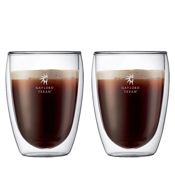 Bodum Pavina 12oz Double Wall Glass Two Piece Set - Bodum Pavina 12oz Double Wall Glass Two Piece Set - Image 4 of 6