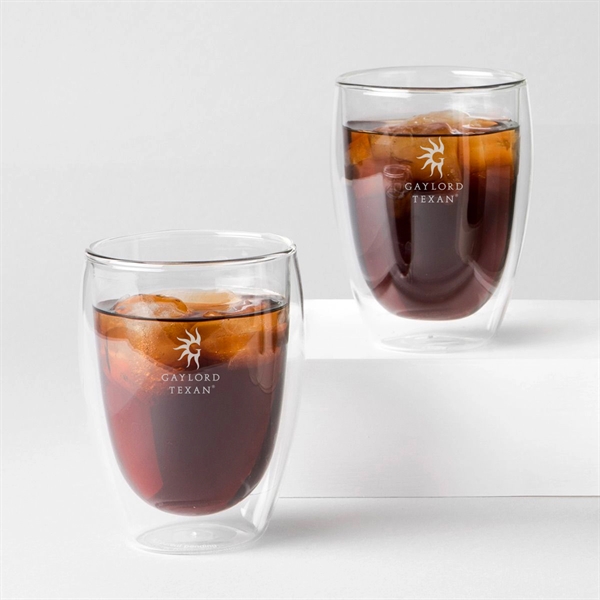 Bodum Pavina 12oz Double Wall Glass Two Piece Set - Bodum Pavina 12oz Double Wall Glass Two Piece Set - Image 5 of 6