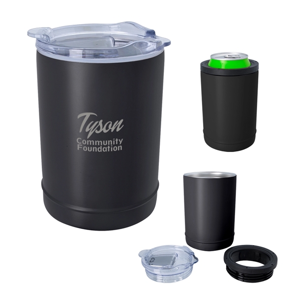 Custom 2-In-1 Copper Insulated Beverage Holder And Tumbler