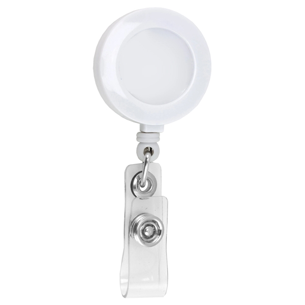 30" Cord Round Retractable Badge Reel - 30" Cord Round Retractable Badge Reel - Image 4 of 4