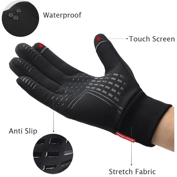 Touch Screen Water Resistant Thermal Winter Gloves - Touch Screen Water Resistant Thermal Winter Gloves - Image 2 of 2