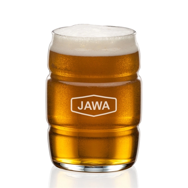 Barrel Beer Glass - Deep Etch - Barrel Beer Glass - Deep Etch - Image 0 of 1