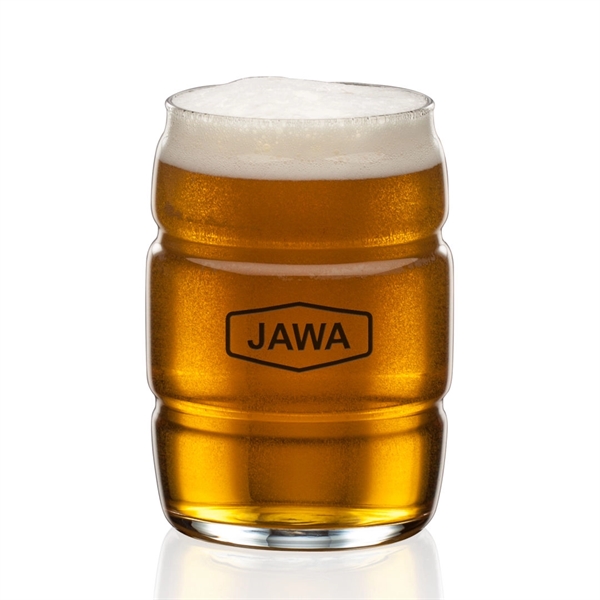 Barrel Beer Glass - Imprinted - Barrel Beer Glass - Imprinted - Image 0 of 1