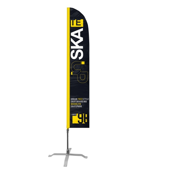 Custom Digital Printed Feather Flags - 17' x 3' - Custom Digital Printed Feather Flags - 17' x 3' - Image 0 of 1