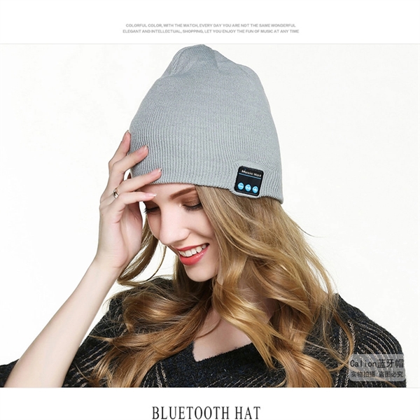 Bluetooth Beanie Hat - Bluetooth Beanie Hat - Image 1 of 4