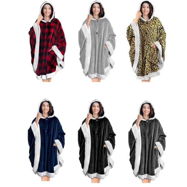 Wearable Blanket Sweatshirt - Wearable Blanket Sweatshirt - Image 3 of 3